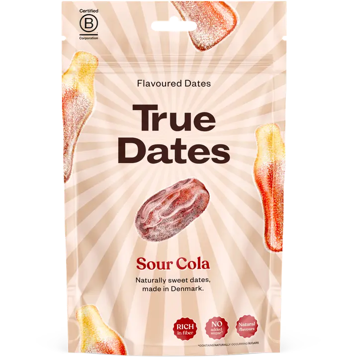 TRUE DATES Sour Cola datlid 100g