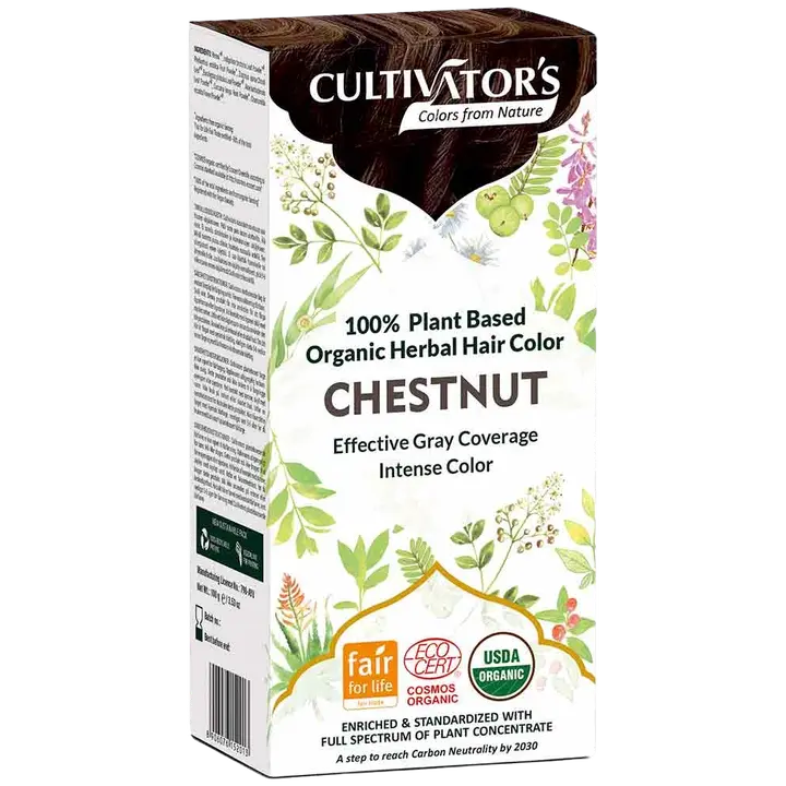 Cultivator's luomusertifioitu kasvihiusväri Chestnut 100g