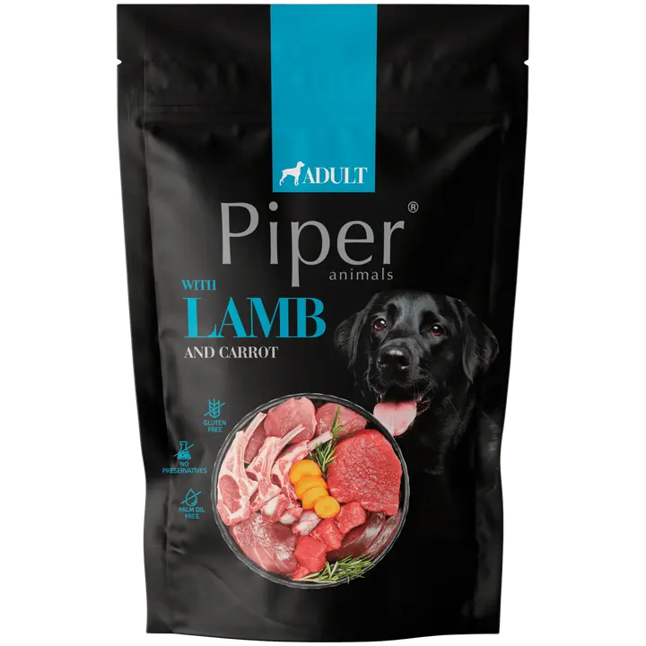 Piper konserv koertele lambaliha, porgandi ja pruuni riisiga 500g