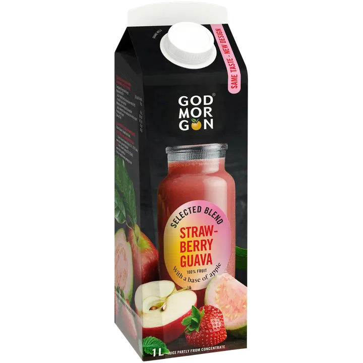 God Morgon Selected Blend Mansikka-guava täysmehu 1 L