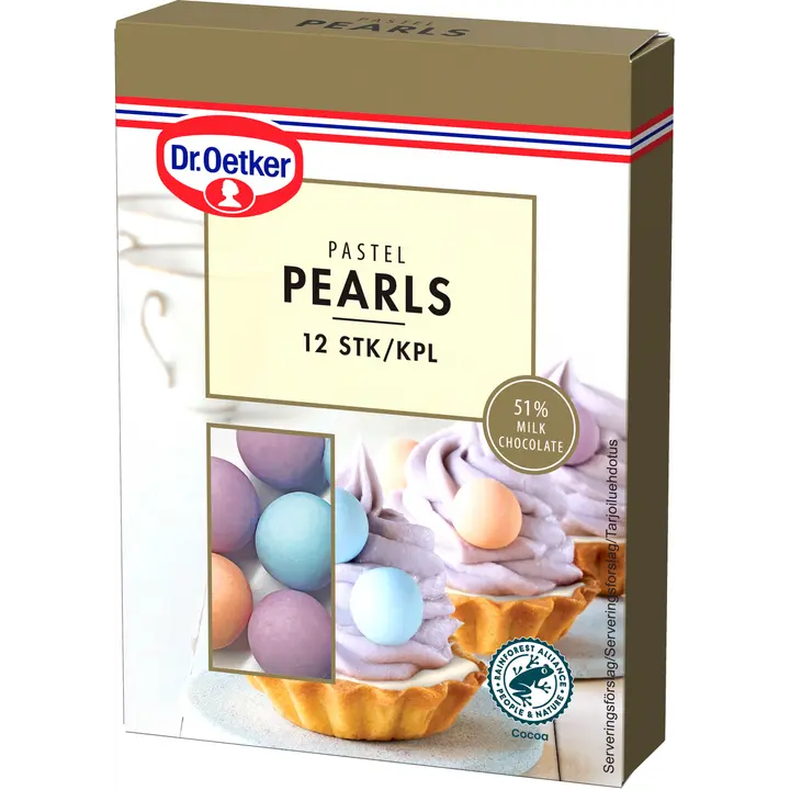 Dr. Oetker Pastel Pearls -suklaakoriste 12 kpl