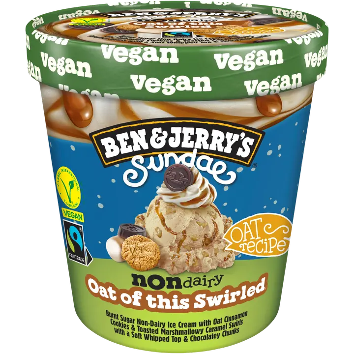 Ben&ry's Oat of this Swirled piimavaba kaerapõhine jäätis 427ml/342g