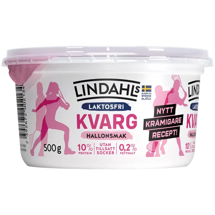 Lindahls laktoositon makuna vadelma rahka 0,2% 500g