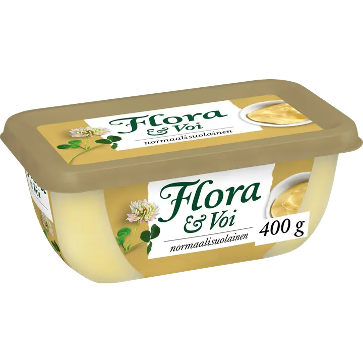 Flora & Voi Normaalisuolainen 400g