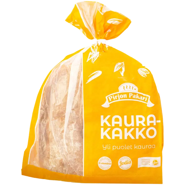 Pirjon Pakari kaurakakko täysjyvä kauraleipä > 50% kauraa 380 g