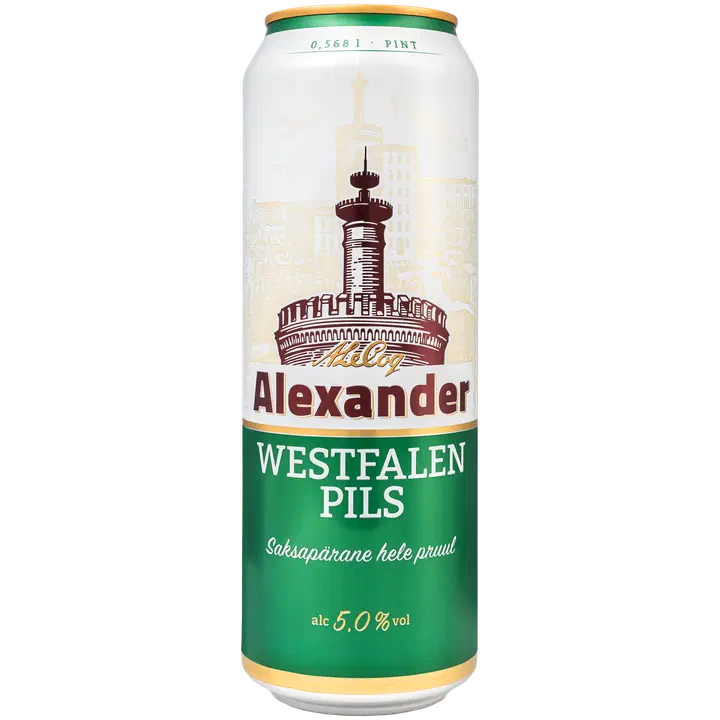 Alexander Westfalen Pils õlu 5%vol 568 ml
