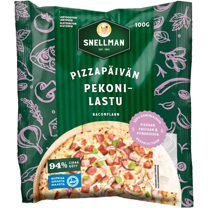 Snellman  Pizzapäivän pekonilastu 100 g