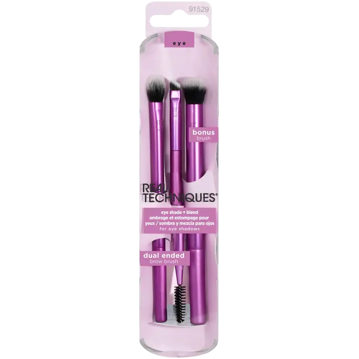 Real Techniques Eye Shade + Blend - luomivärisivellintrio