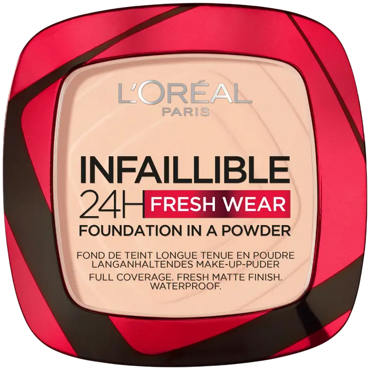 L'Oréal Paris Infaillible 24H Fresh Wear Foundation in a Powder Meikkipuuteri Neutral Undertone 30 ml