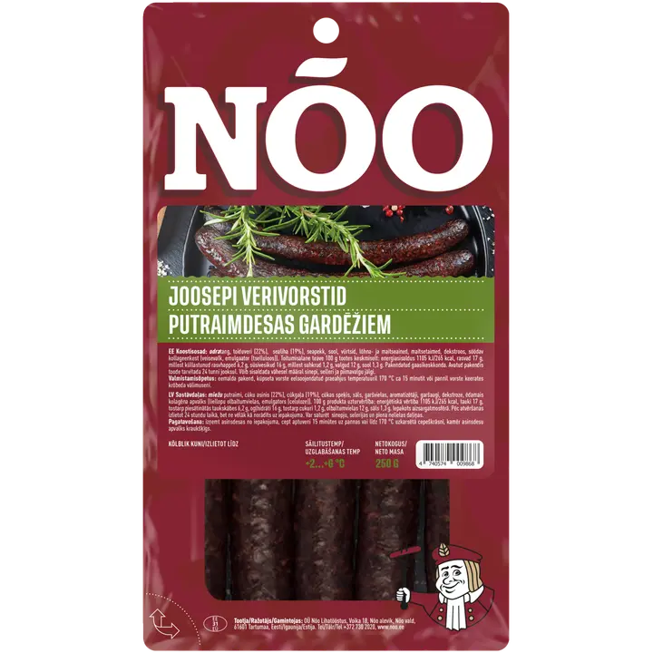Nõo Joosepi Verivorstid 250 G