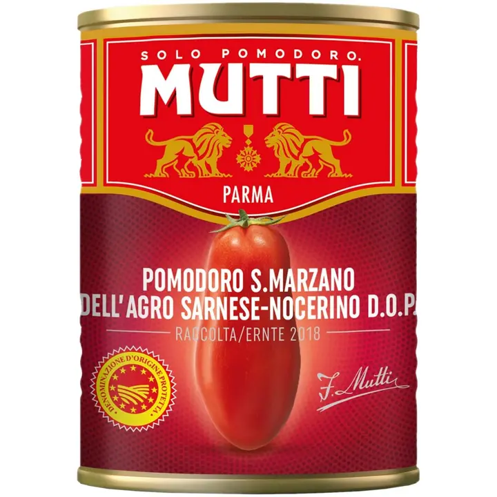 Mutti San Marzano kokonaiset kuoritut tomaatit 400g