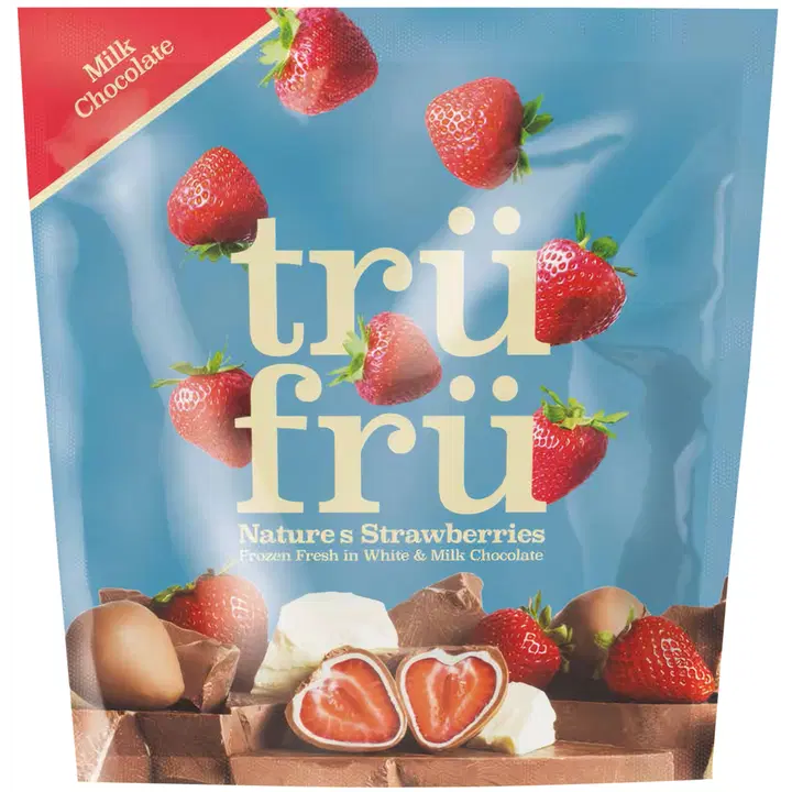 Trü Frü Strawberries in White & Milk Chocolate 200g