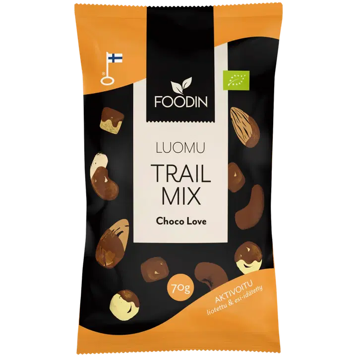 Foodin Trail Mix Chocolove luomu 70g