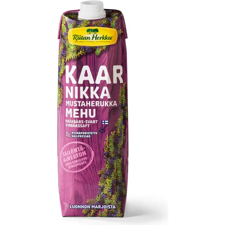 Riitan Herkku Kaarnikka-mustaherukkamehu 1 L