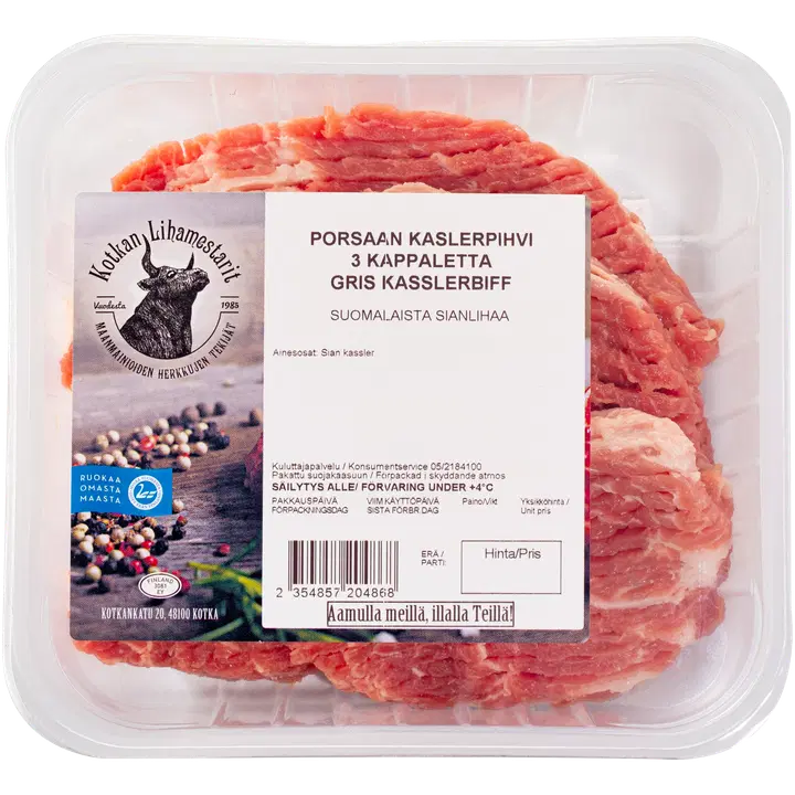 Kotkan lihamestarit porsaan kaslerpihvi