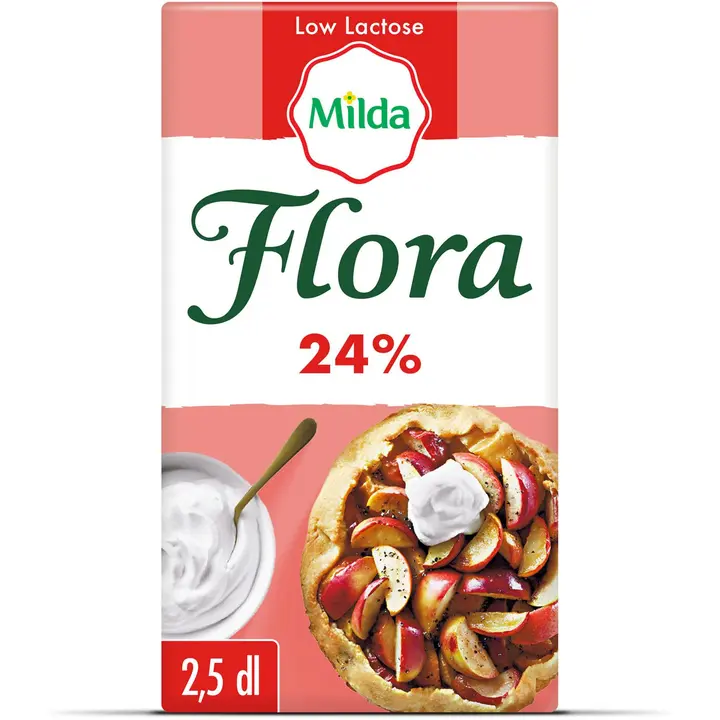 Flora by Milda Vispi 24% vähälaktoosinen 2,5dl