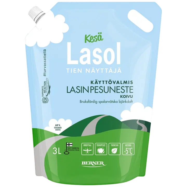 Kesä-Lasol Koivu lasinpesuneste 3 L