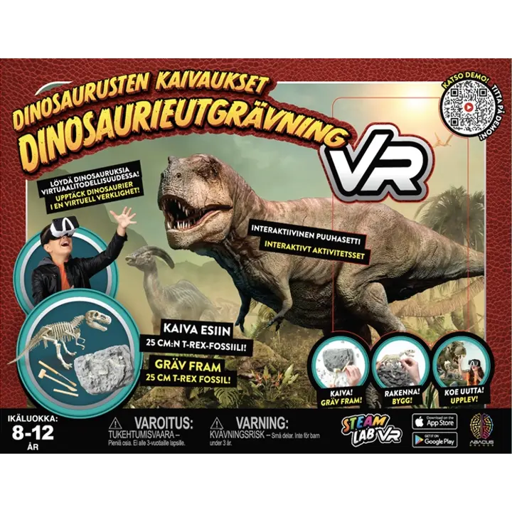 Abacus VR Dino Dig interaktiivinen puuhasetti