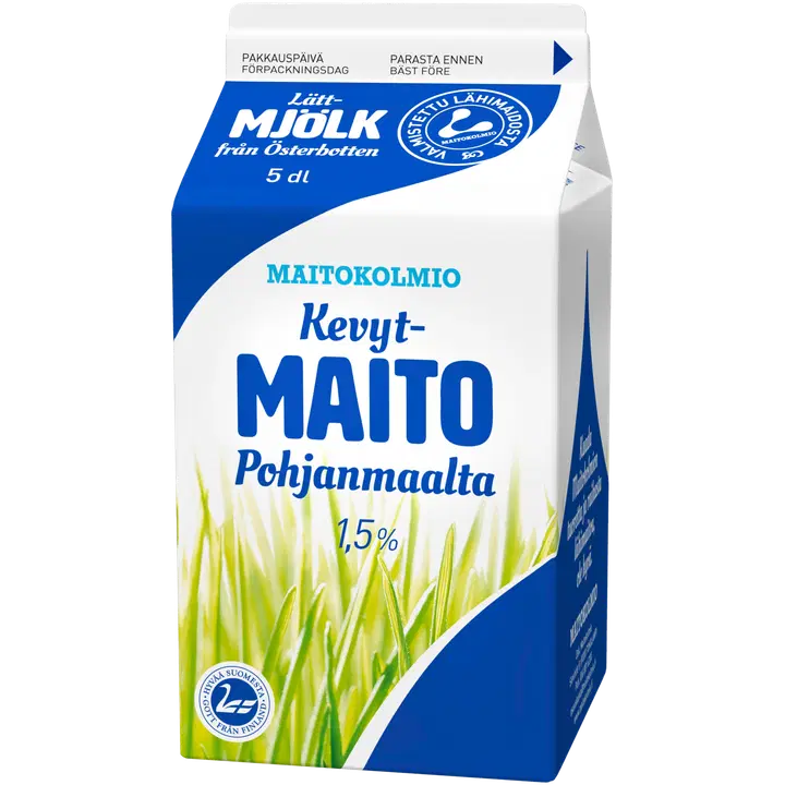 Maitokolmio kevytmaito 5dl