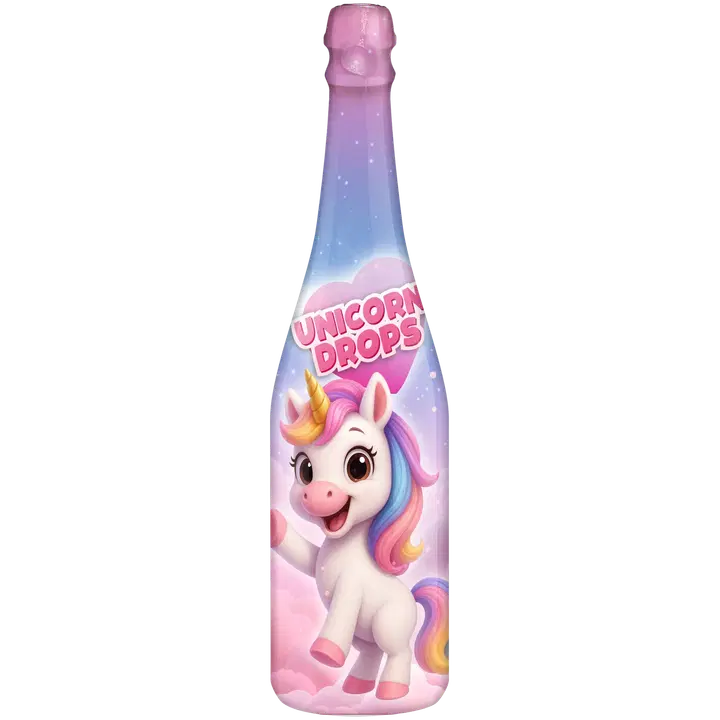 Yksisarvinen kupliva juhlajuoma 750ml. Sisältää sokeria