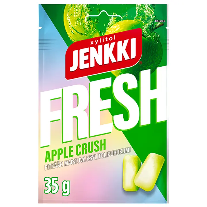 Jenkki Fresh Apple Crush ksylitolipurukumi 35g