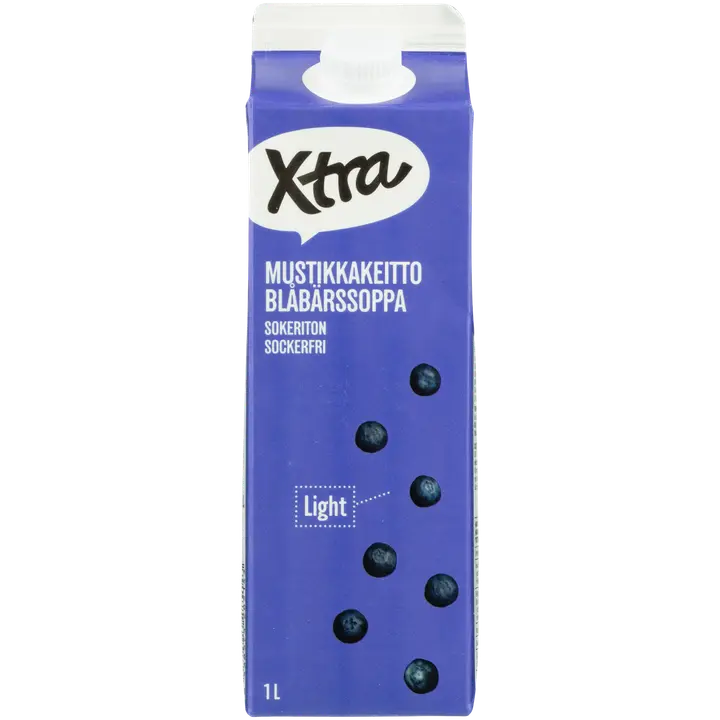 Xtra mustikasupp suhkruvaba 1l