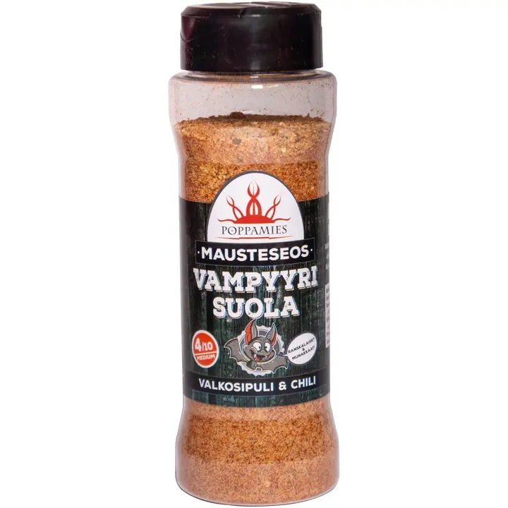Poppamies Mausteseos Vampyyrisuola valkosipuli & chili maustesuola 165g