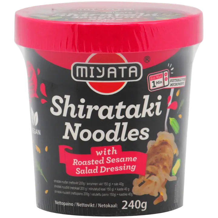 Miyata konjac-nuudelit seesamikastikkeessa 240 g