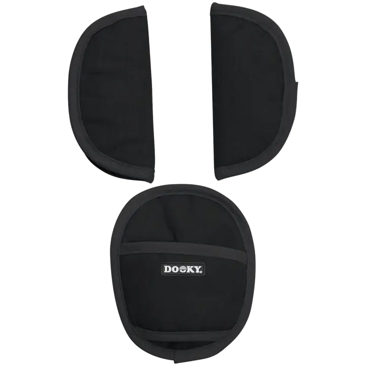 Dooky turvavyöpehmusteet 3-os musta