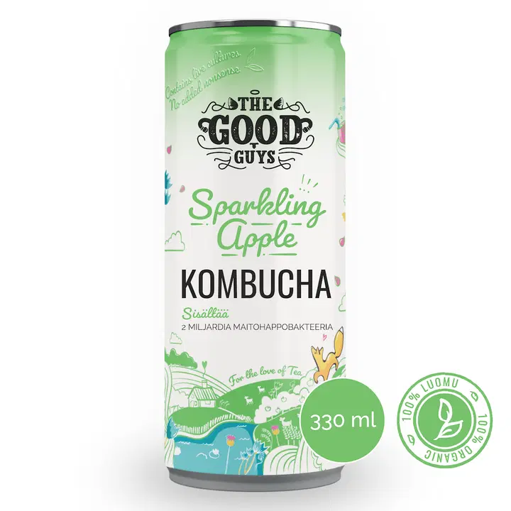 The Good Guys Sparkling Apple Kombucha 330 ml