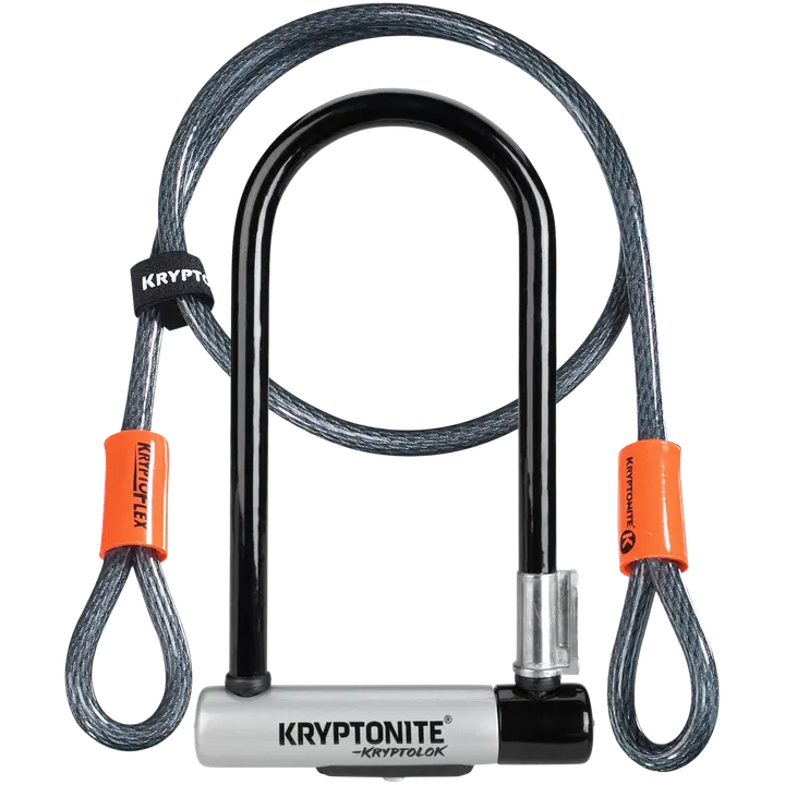 Kryptonite U-Lukko  Kryptolok 2 ja vaijeri 120cm