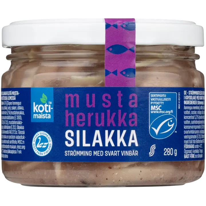 Kotimaista mustaherukkasilakka 280g/156g MSC