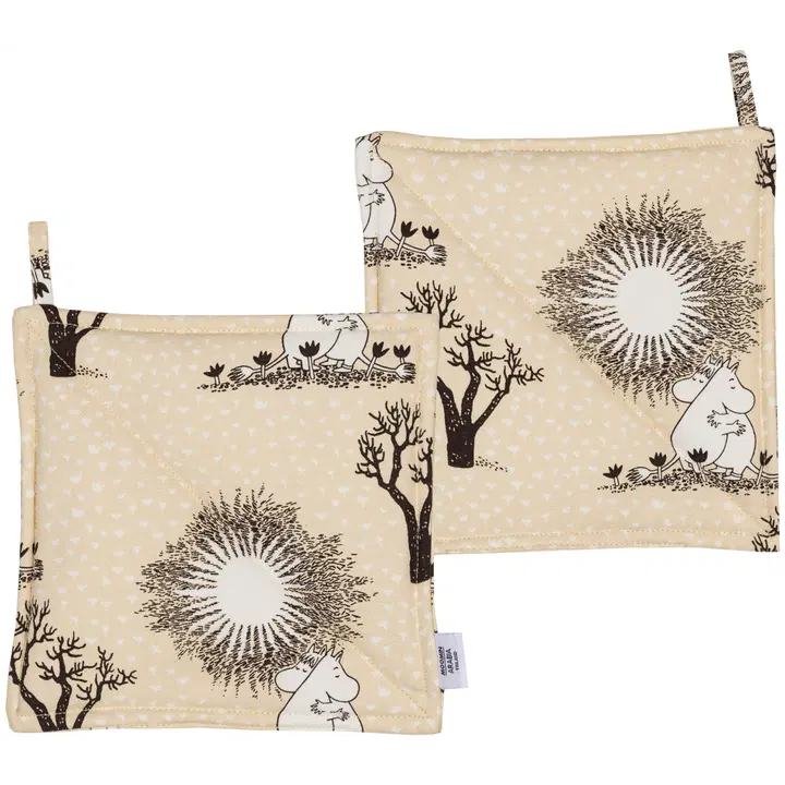 Moomin Arabia Muumi patalappu st 22x22cm Rakkaus beige