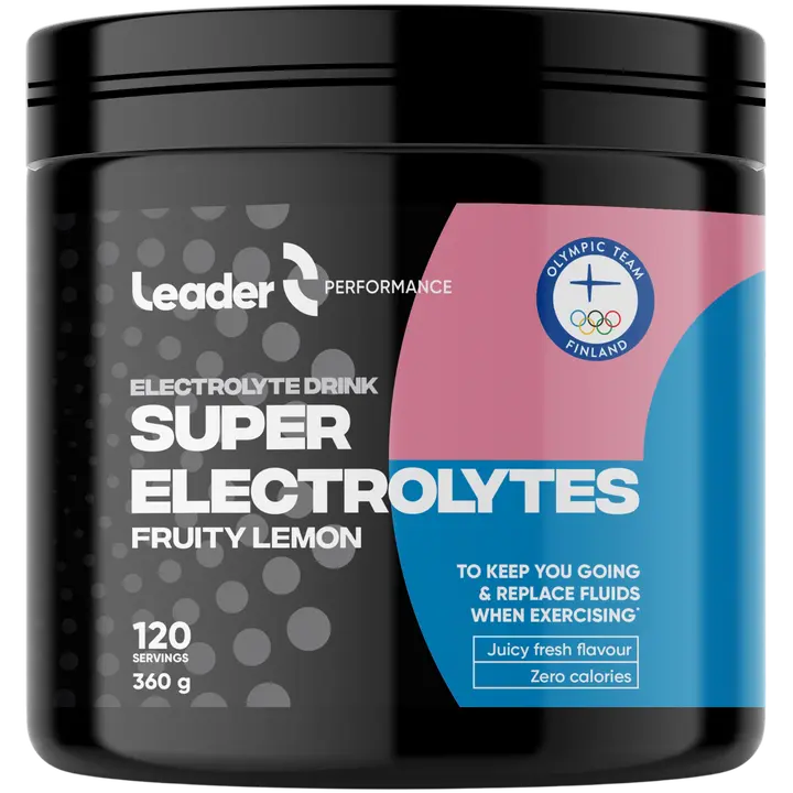 Leader Performance Super Electrolytes sitruksenmakuinen elektrolyyttijauhe 360 g