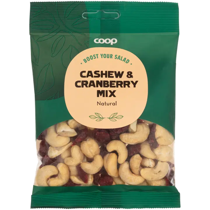 Coop salaatilisuke cashew-karpalosekoitus 115 g