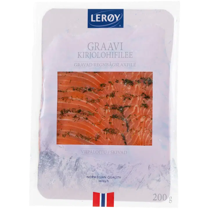 Lerøy pakaste graavikirjolohifilee viipaloitu 200g