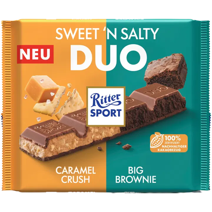 Ritter Sport Sweet ´n Salty Duo suklaalevy RFA 218g