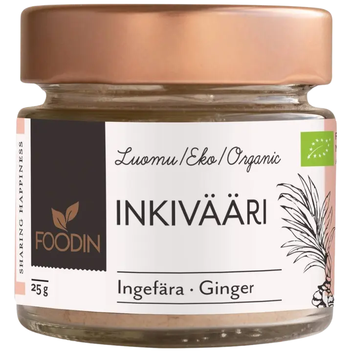Foodin Inkiväärijauhe, luomu 25g