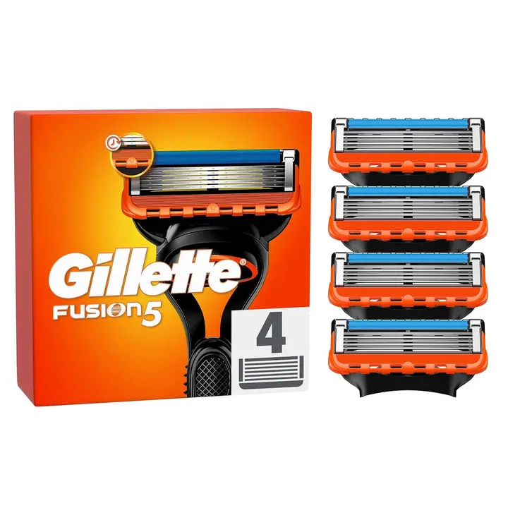 Gillette fusion 5 varuterad 5-tera 4tk
