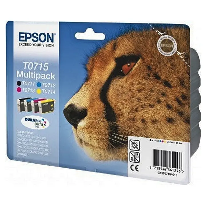 Epson mustepatruuna moniväripakkaus T0715
