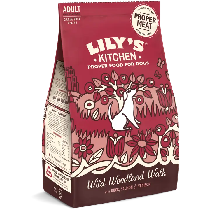Lily's Kitchen 2,5kg Wild Woodland Walk sis. ankkaa, lohta ja peuraa koiranruoka