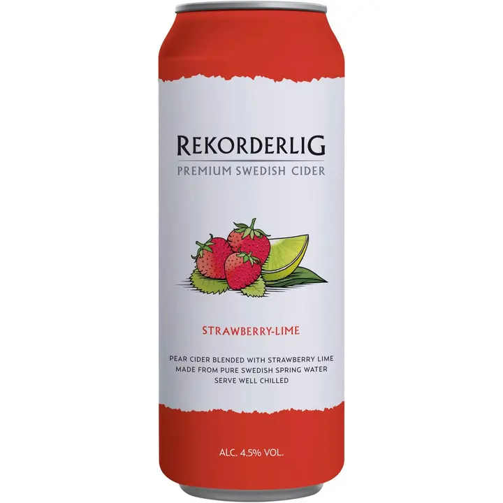 Rekorderlig Mansikka-Lime siideri 4,5% 0,5l tlk