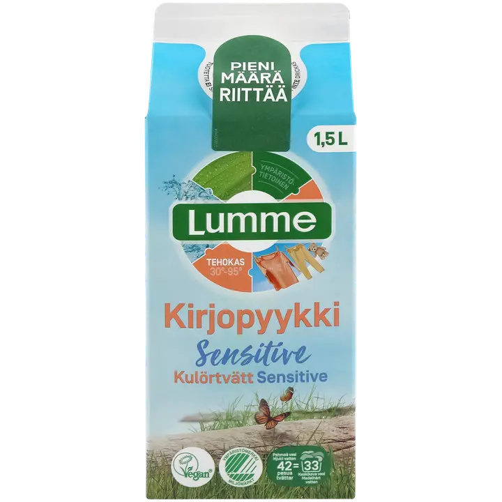 Lumme Kirjopyykki Sensitive tiivistetty pyykinpesuneste 1500ml
