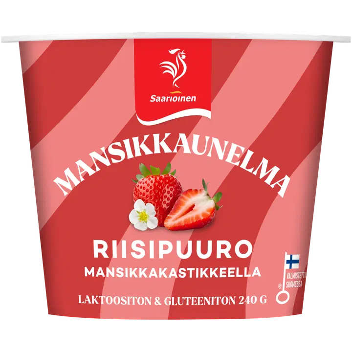 Saarioinen Mansikkaunelma riisipuuro 240g