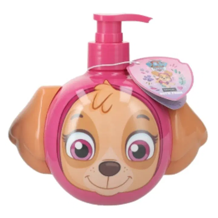 Nickelodeon Paw Patrol Assortment 2ass Bath Foam 500ml Shaped 2D On A Roll