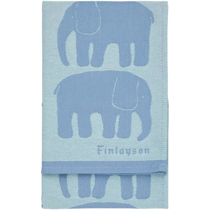 Finlayson keittiöpyyhe Elefantti siniharm/minttu 2kpl 50x70
