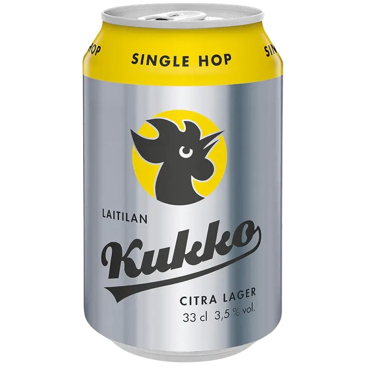 Laitilan Kukko Citra Lager 3,5% 0,33L single hop olut