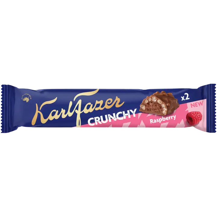 Fazer Crunchy vaarikatäidisega šokolaadibatoon 50g