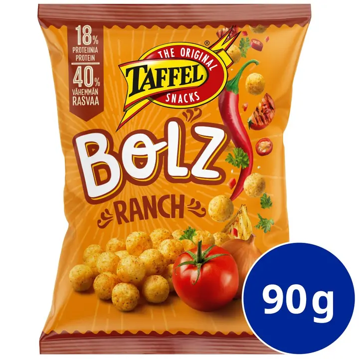Taffel Bolz ranch maustettu härkäpapupallo 90g