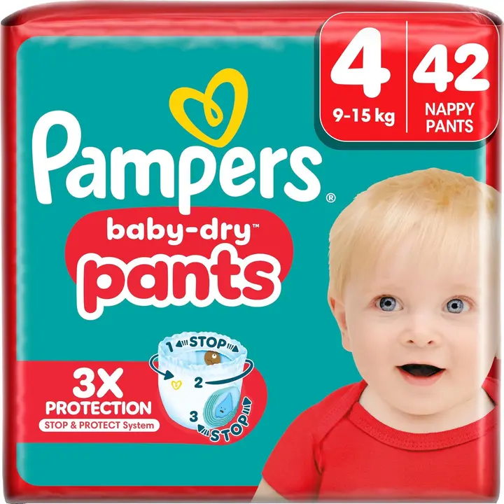 Pampers Baby Dry Pants S4 9-15kg 42kpl housuvaippa